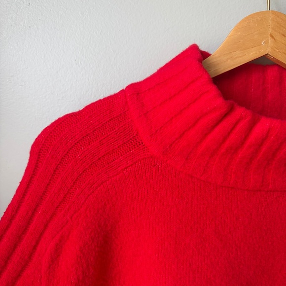 Ava & Viv Vibrant Red Cowl Neck Sweater Womens size 1X - Picture 5 of 9